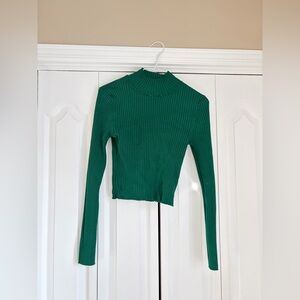 Urban planet | Emerald Ribbed Crop Top
